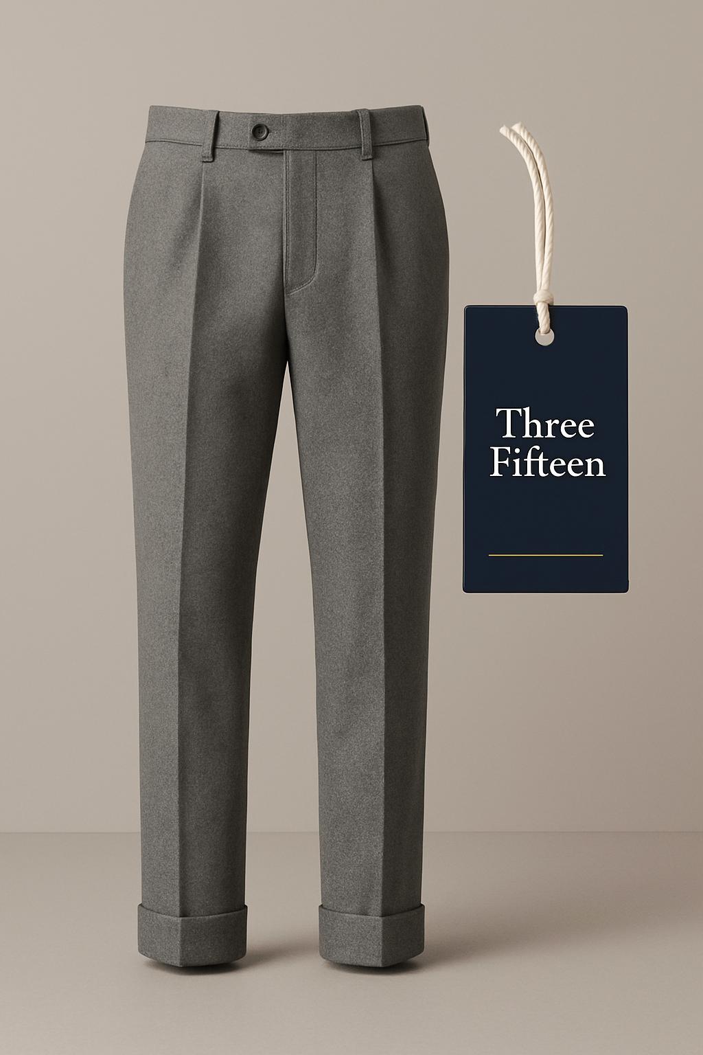 Pleated Wool Trouser